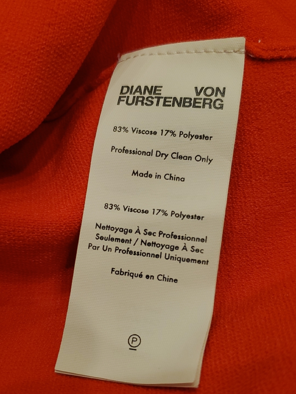 Diane Von Furstenberg NWT Brire Long Sleeve V-Neck Wrap Top Bright Red Size P - Picture 15 of 16